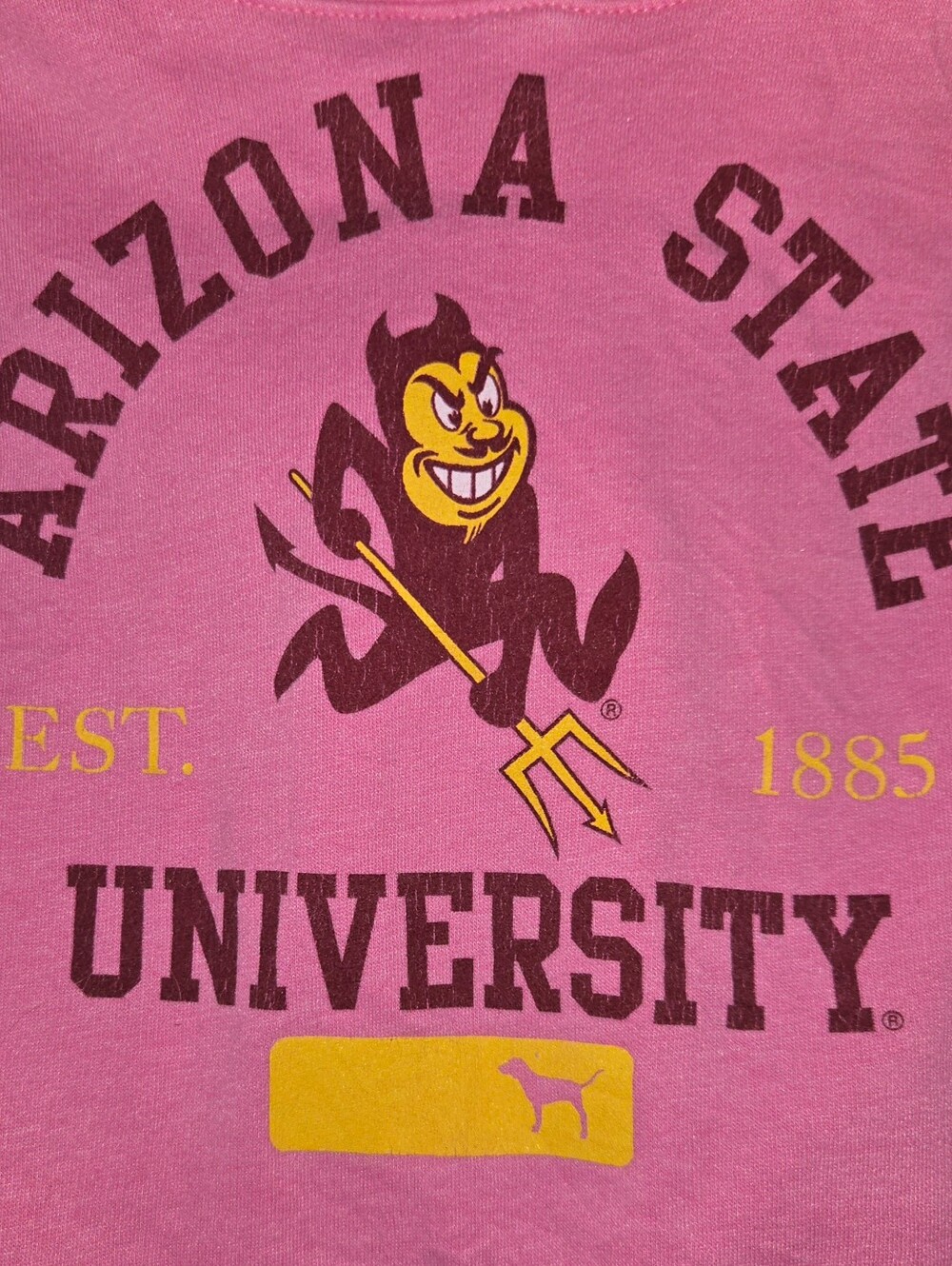 Victoria's Secret PINK Arizona State University Pink Hoodie VINTAGE - Picture 8 of 8